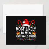 最もクリスマスをゲームで過ごしそうな人 招待状 (正面/裏面)