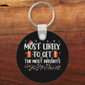 最もクリスマスを得る可能性が最も高いプレゼント キーホルダー (正面)