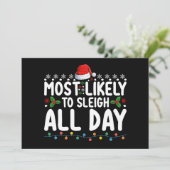 最もクリスマスを楽しむ家族 招待状 (スタンド正面)