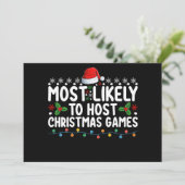 最もクリスマスゲームを主催しそうな家族の休日 招待状 (スタンド正面)