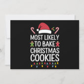 最もクリスマスツリーの飾りを作りそうな面白い料理人 シーズンカード (正面)