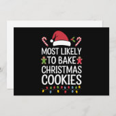 最もクリスマスツリーの飾りを作りそうな面白い料理人 シーズンカード (正面/裏面)