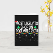 最もクリスマスプレゼントを買う可能性が高い 12月24日 家族のクリスマス カード (黄色い花)