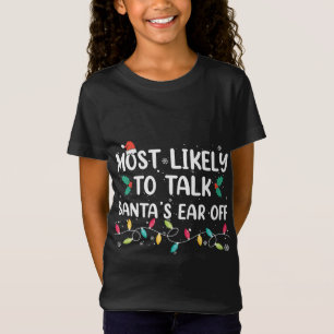 最もクリスマス・パハでサンタの耳を鳴らす可能性が高い Tシャツ