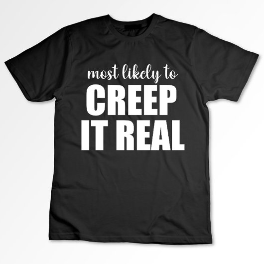 最もクリープっぽい ハロウィンのユーモア Tシャツ