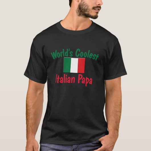 最もクールでイタリアンなパパ Tシャツ (正面)