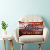 最もクールで古い一見のパーソナライズなフットボール・チームのギフト ランバークッション (椅子)