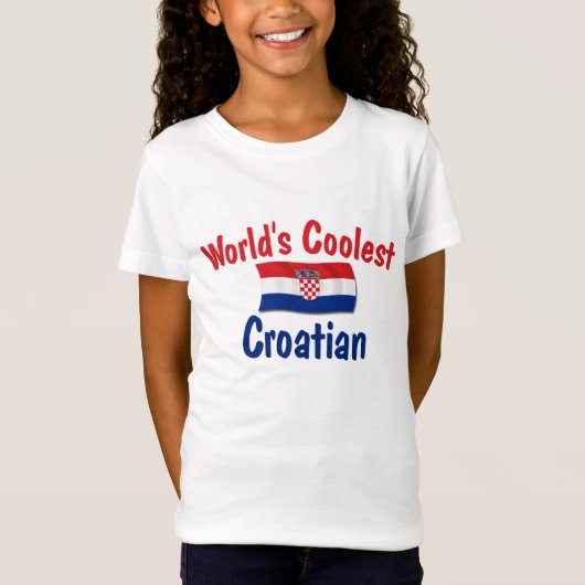 最もクールなクロアチア Tシャツ (正面)