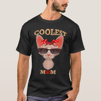 最もクールなスフィンクス猫のママです スフィンクス猫 Tシャツ