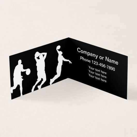 最もクールなバスケットボールの名刺 名刺 (内部)