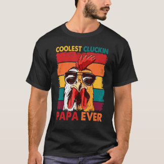 最もクールなパパ ニワトリ お父さん Tシャツ