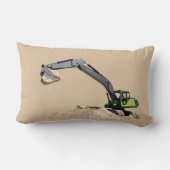 最もクールな二重味方された掘削機の枕 ランバークッション (裏面)