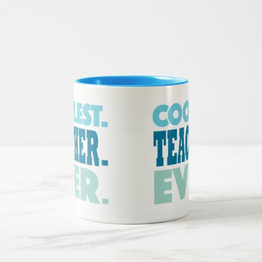 最もクールな先生のマグ ツートーンマグカップ (中央)