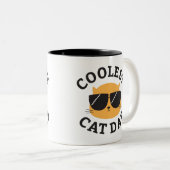 最もクールな猫のパパのコーヒー・マグ ツートーンマグカップ (正面右)