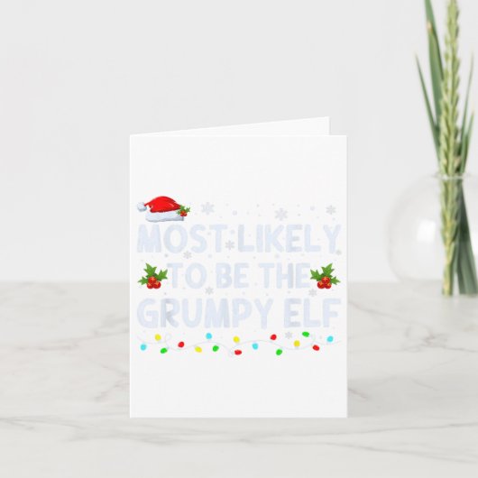最もグリュンピーなエルフ家族クルーになりそうなクリス カード (正面)