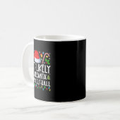 最もゴルフボールクリスマでサンタを打つだろう コーヒーマグカップ (正面左)