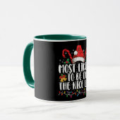 最もサンタのいい子リストに載りそうな家族のクリスマスXmas マグカップ (正面左)