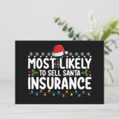 最もサンタインシュアランスクリスマスを売る可能性が高い 招待状 (スタンド正面)