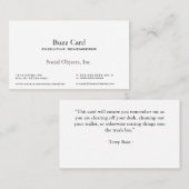 最もシンプルなセリフのアメリカ人のGaramondのゴシック様式テンプレート 名刺 (正面/裏面)