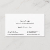 最もシンプルなセリフのアメリカ人のGaramondのゴシック様式テンプレート 名刺 (正面)