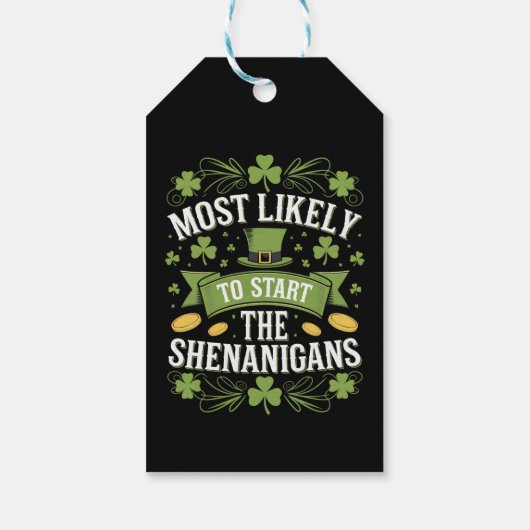 最もシーナニガンSt patricksを始める可能性が高い ギフトタグ (裏面)
