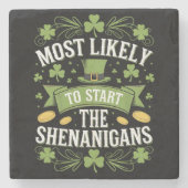 最もシーナニガンSt patricksを始める可能性が高い ストーンコースター (正面)