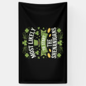 最もシーナニガンSt patricksを始める可能性が高い 横断幕 (縦)
