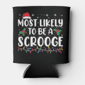 最もスクルージになりそうな面白い家族のクリスマス 缶クーラー (正面)