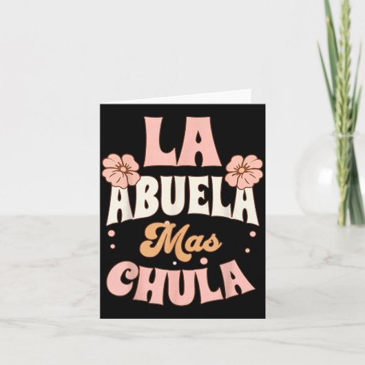 最もスーパーなスペインのおばあちゃんの花 La Abuela Mas Chula カード (正面)