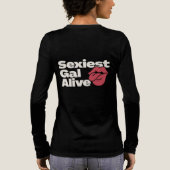 最もセクシーな女性 トライブレンドTシャツ (背面)