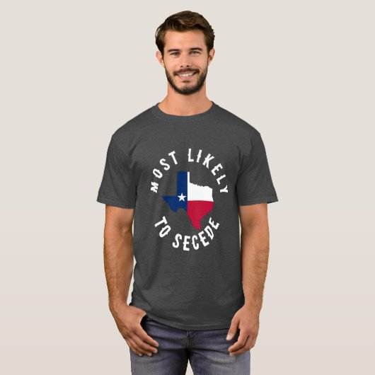 最もセセードテキサス州州テキサンおもしろい市 Tシャツ (正面フル)