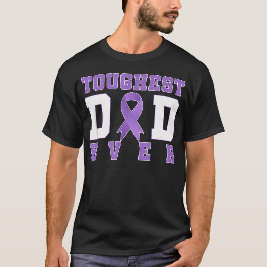 最もタフなパパ 膵臓がん Tシャツ (正面)