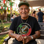 最もチゴンなおじいちゃん メキシコの誇り Tシャツ