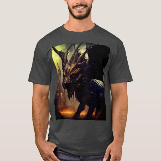 最もトレンドの基本的なダークTシャツ：心地よいとSt Tシャツ (正面)