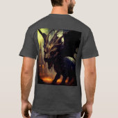 最もトレンドの基本的なダークTシャツ:心地よいとSt Tシャツ (裏面)