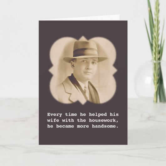 最もハンサムな夫のバレンタインデー シーズンカード (正面)