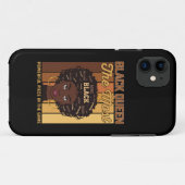 最もパワフルな黒人の女性 Juneteenth メラニン Case-Mate iPhoneケース (裏面(横))