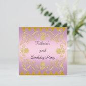 最もピ人気があるンクエレガント金ゴールド招待状 招待状 (スタンド正面)