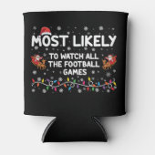 最もフットボールゲームを全て見る可能性が高い 缶クーラー (正面)