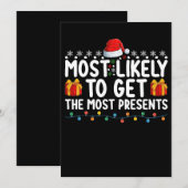 最もプレゼントをもらえそう 招待状 (正面/裏面)