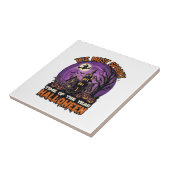 最もホラーなハロウィンお化け屋敷の魔女のかぼちゃ タイル (側面)