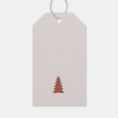 最もモダン幸せな休日の書道パーソナライズされた ギフトタグ (裏面)