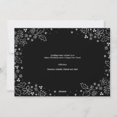 最もモダン素晴らしい休日の挨拶フォトカード シーズンカード (裏面)