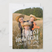 最もモダン素晴らしい休日の挨拶フォトカード シーズンカード (正面)