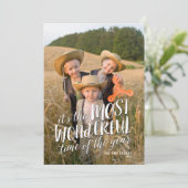 最もモダン素晴らしい休日の挨拶フォトカード シーズンカード (スタンド正面)