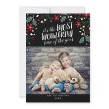 最もモダン素晴らしい休日の挨拶フォトカード