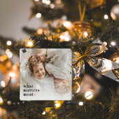 最もモダン重要な家族の贈り物のコラージュ写真 セラミックオーナメント