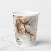 最もモダン重要な家族の贈り物のコラージュ写真 紙コップ (裏面)