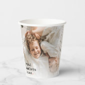 最もモダン重要な家族の贈り物のコラージュ写真 紙コップ (正面)