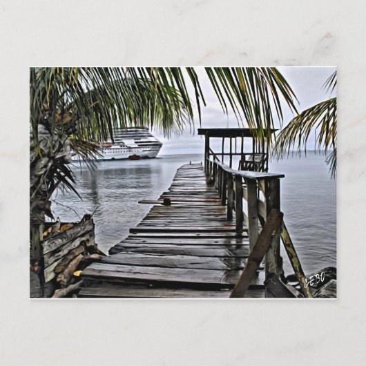 最もリラックス波止場 ポストカード (正面)